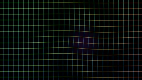 Fluorescent glitch grid background for seamless looping Stock Footage 341804780