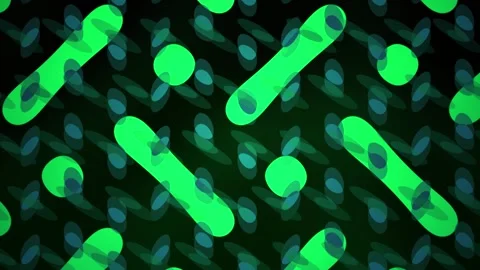 Fluorescent green bacteria cells under microscope. Stock Footage 335512504