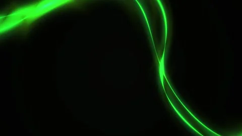 Fluorescent green worm or eel in dark background. Stock Footage 337505367