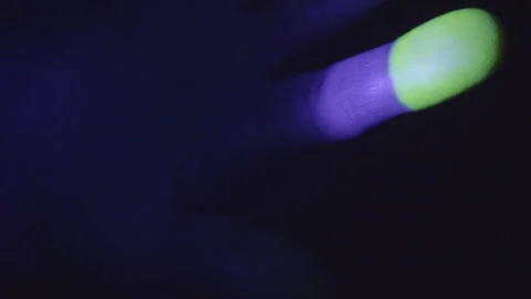 Fluorescent Hand Stock Footage 234210700