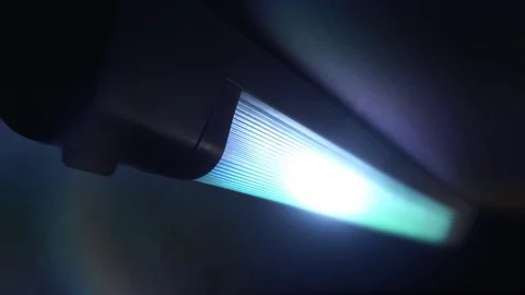 Fluorescent Lamp On Video stock 78657916