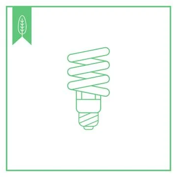 Fluorescent lamp Stock Illustration