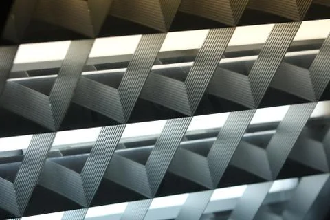 Fluorescent lamp on the modern ceiling Stock Photos