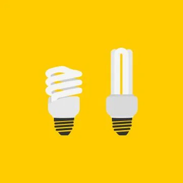 Fluorescent Lamp vector Illustration Stock Illustration