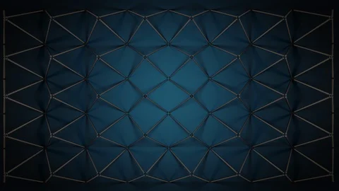 Fluorescent lamps on a blue background. Video stock 125031934
