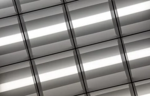 Fluorescent Lamps Lighted Stock Photos