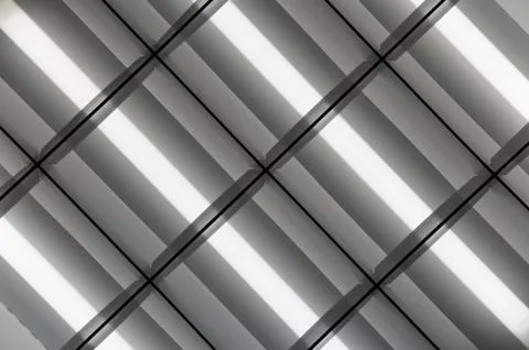 Fluorescent Lamps Lighted Stock-Fotos