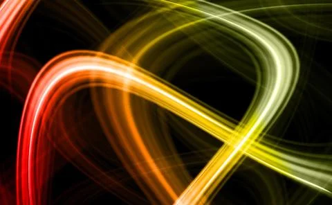 Fluorescent laser light Straight line pattern on a black background Illustrazione stock