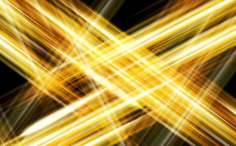 Fluorescent laser light Straight line pattern on a black background Stock Illustration