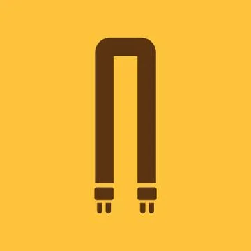 The fluorescent light bulb icon. Lamp and bulb, lightbulb symbol.UI. Web. Logo Stock Illustration