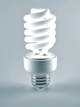 Fluorescent light bulb Stock Illustration
