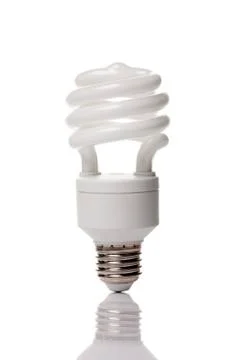 Fluorescent light bulb Stock Photos