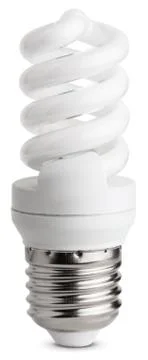 Fluorescent light bulb Stock Photos