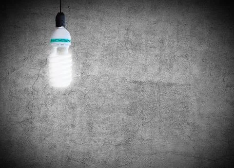 Fluorescent light bulb Stock Photos