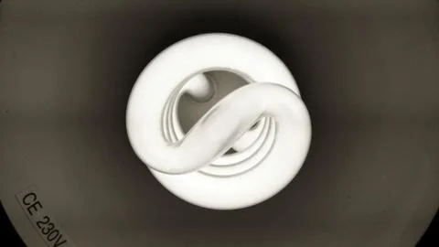 Fluorescent light bulb Stock Photos