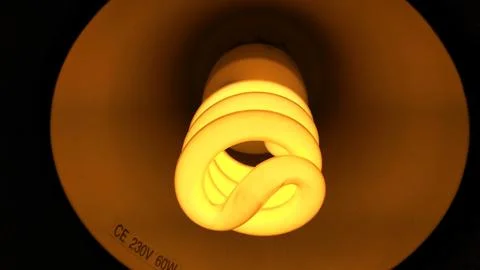 Fluorescent light bulb Stock-Fotos