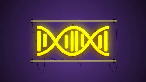 Fluorescent light DNA, scientific concepts and technology, background, DNA st Stock Footage 111330265