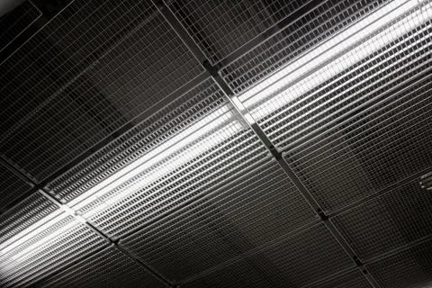 Fluorescent light fixture Stock Photos