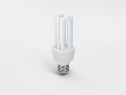 Fluorescent lightbulb Illustrazione stock
