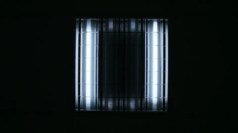 Fluorescent lights turning on and off Stock Footage 51877700