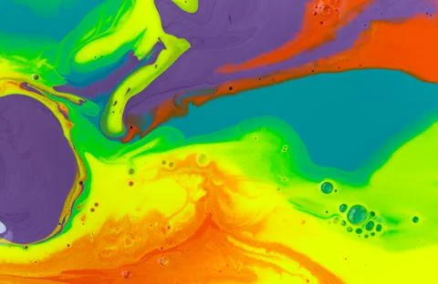 Fluorescent marble abstract liquid background. Vivid artwork texture. Agate Stock Illustration