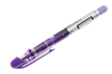 Fluorescent marker on white background Stock Photos