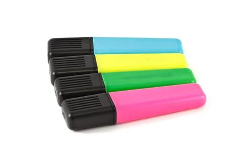 Fluorescent markers Stock Photos