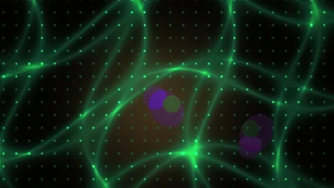 Fluorescent Microscopy Cells Network. Stock Footage 337459887