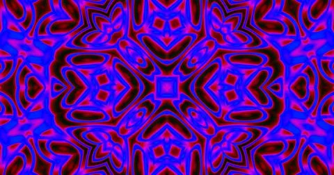 Fluorescent Neon Trippy  Abstract Pattern Psychedelic Background Kaleidoscope Illustrazione stock