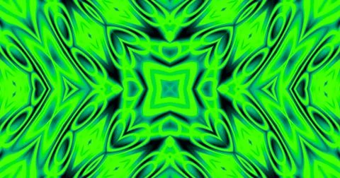 Fluorescent Neon Trippy  Abstract Pattern Psychedelic Background Kaleidoscope Illustrazione stock