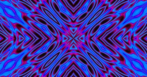Fluorescent Neon Trippy  Abstract Pattern Psychedelic Background Kaleidoscope Stock Illustration