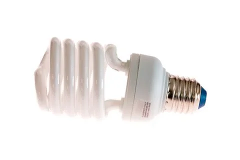 Fluorescent saving lamp Stock Photos