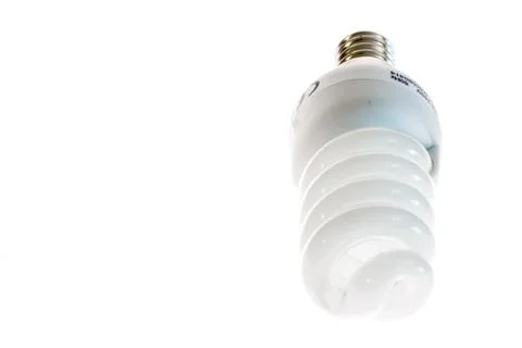 Fluorescent saving lamp Stock Photos