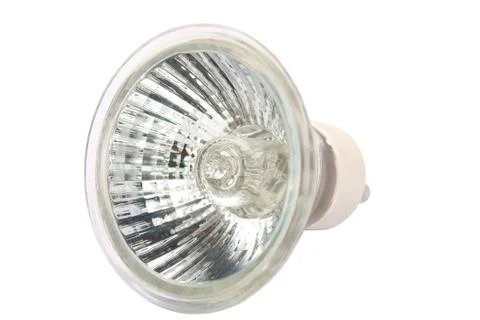Fluorescent small spot light bulb Stock Photos