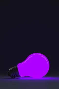 The fluorescent UV light is on. Copy space. Stock Photos