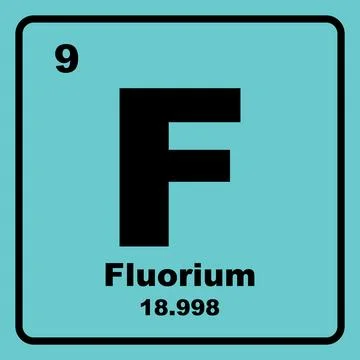 Fluorin icon Illustrazione stock