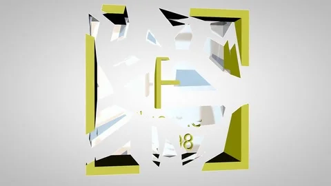 Fluorine. Element of the periodic table of the Mendeleev system. Stock Footage 80747771