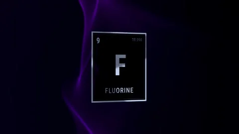 Fluorine Periodic Table Element Symbol F Atomic Number 9 Vidéo 334120159