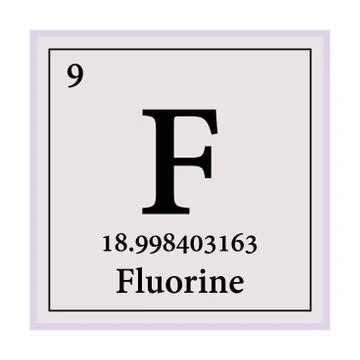 Fluorine Periodic Table of the Elements Vector illustration eps 10 イラスト素材