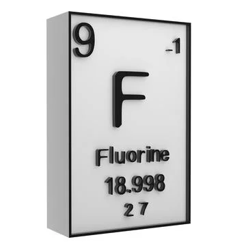 Fluorine,Phosphorus on the periodic table of the elements on white blackgro.. Stock Illustration