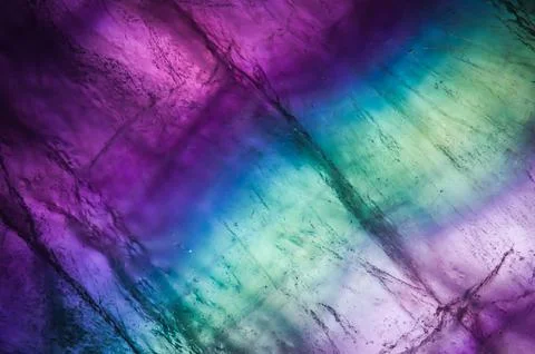 Fluorite layered slice Foto stock