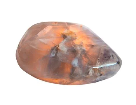 The fluorite stone is round. Stock Photos