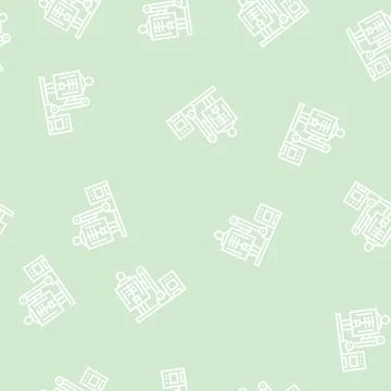 Fluoroscopy radiology line seamless pattern flat 库存插图