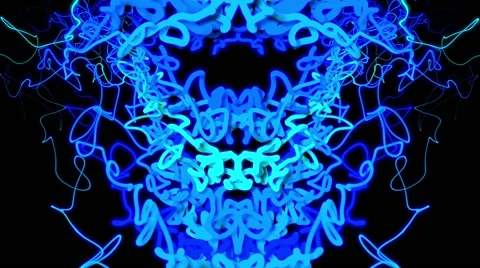 FluoVines 2 VJ Loop 1 Video stock 49761448