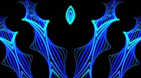 FluoVines 2 VJ Loop 10 Stock-Footage 49761238