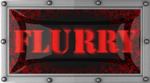 Flurry on led Vídeo Stock 8718932