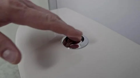 Flush button test Video stock 323867921