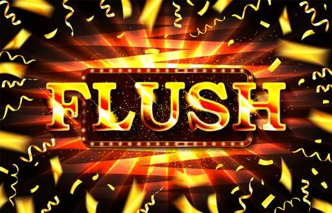 Flush. Illustration Online 스톡 일러스트