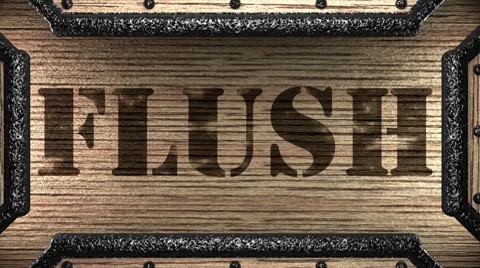 Flush on wooden stamp Видео 8766757
