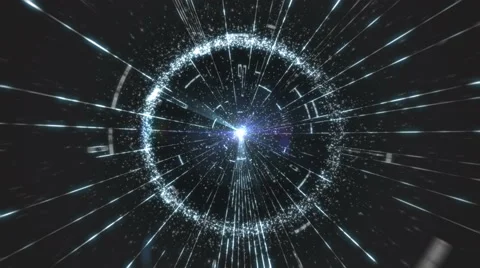 Flushing particle tunnel Stock Footage 62535104